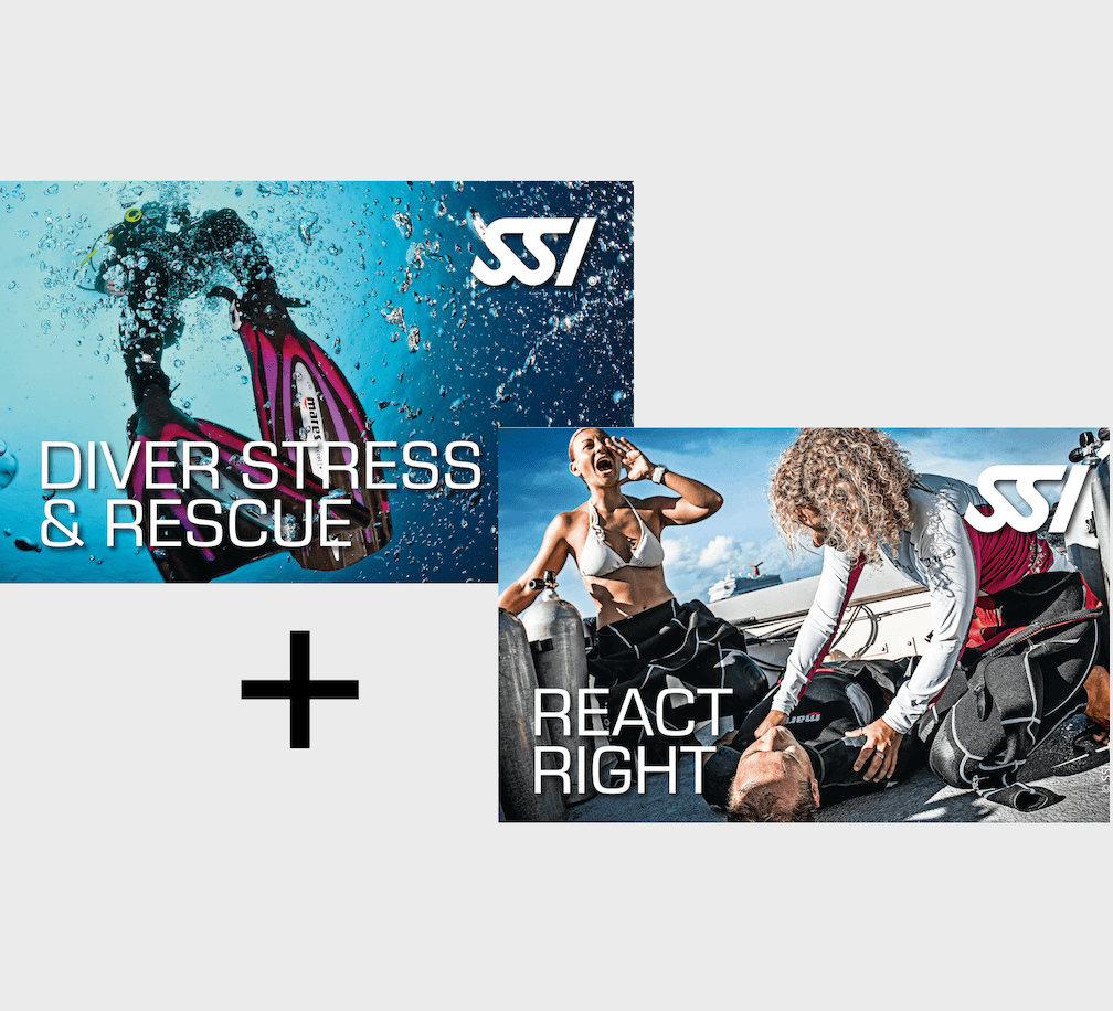 SAFETY TRAINING PACK : DIVERS STRESS & RESCUE + REACT RIGHT
